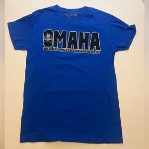 2022 Omaha Men's NCAA College World Series Blue T-Shirt Small